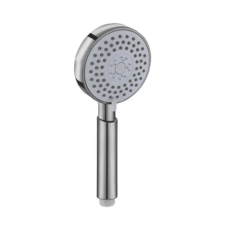 Mitigeur douche externe, barre et douchette ronde, inox brossé, Châtelet 