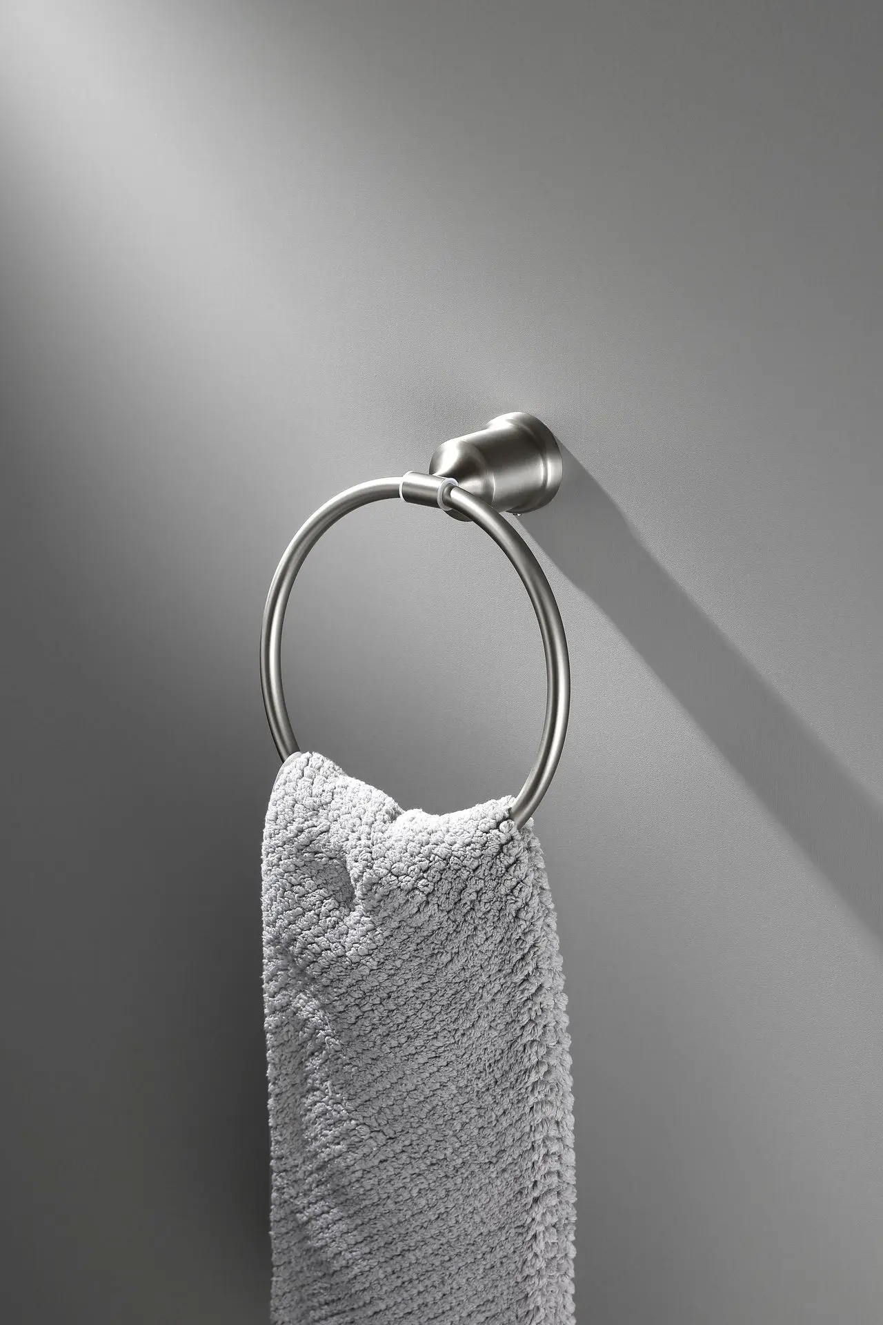Anneau Porte Serviette Inox Brosse, Art Déco