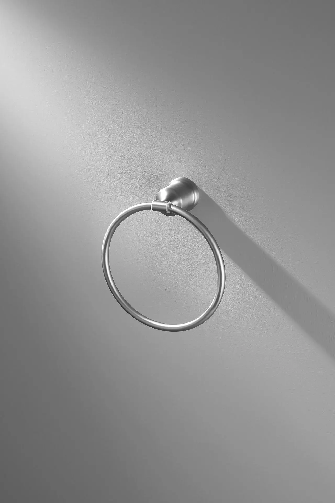 Anneau Porte Serviette Inox Brosse, Art Déco
