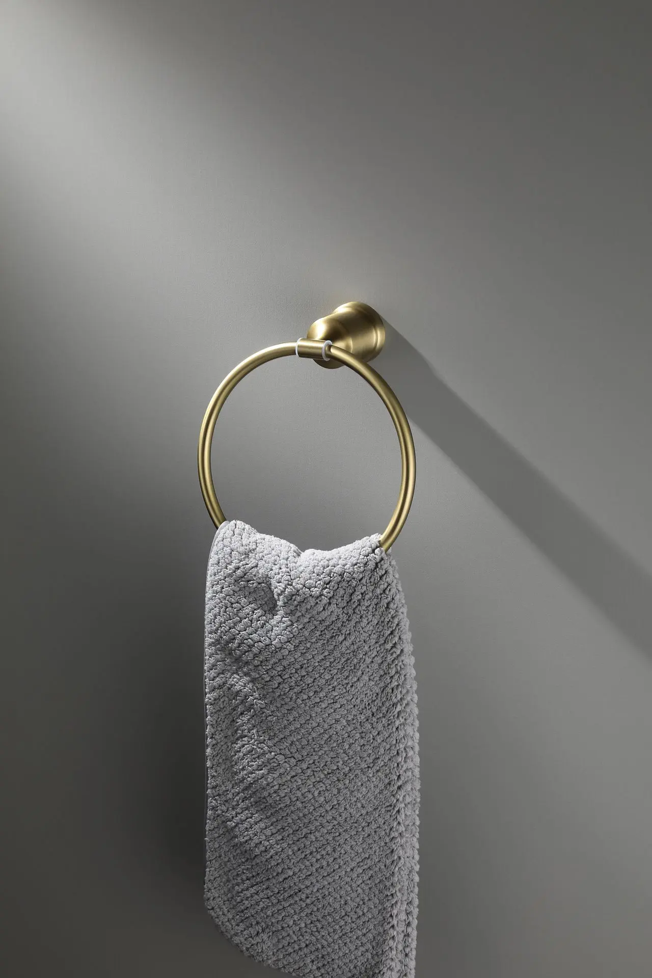 Anneau Porte Serviette Dore Brosse, Art Déco