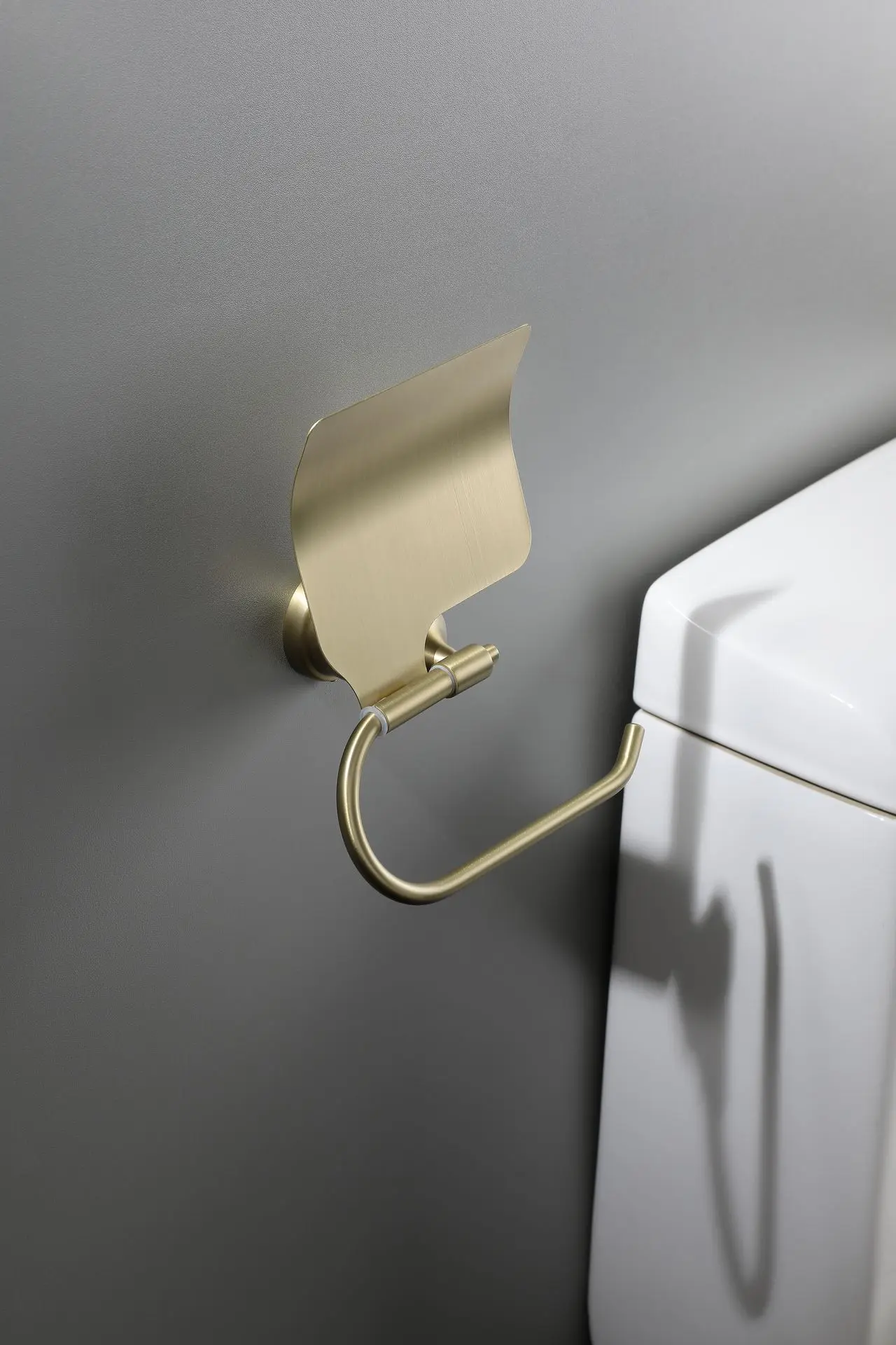 Porte Papier Couvercle Dore Brosse, Art Déco