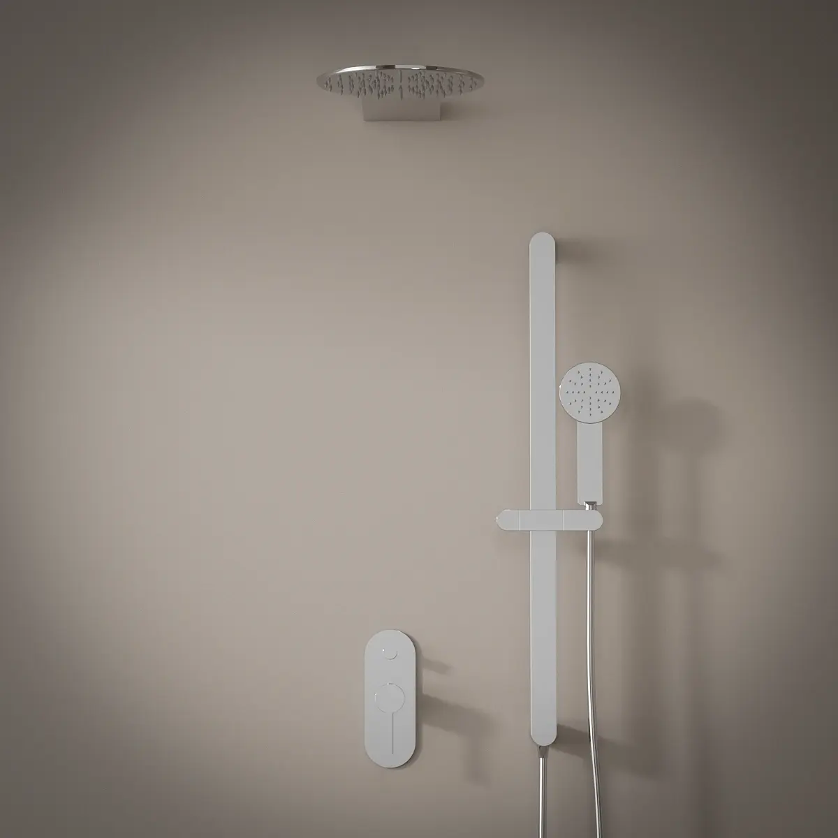 Pack douche mitigeur, douche de tête et douchette, Infinity Flow