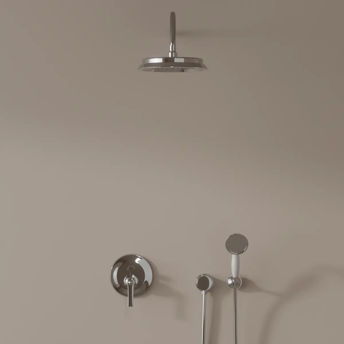 Composition de douche mitigeur chromée, Liberty