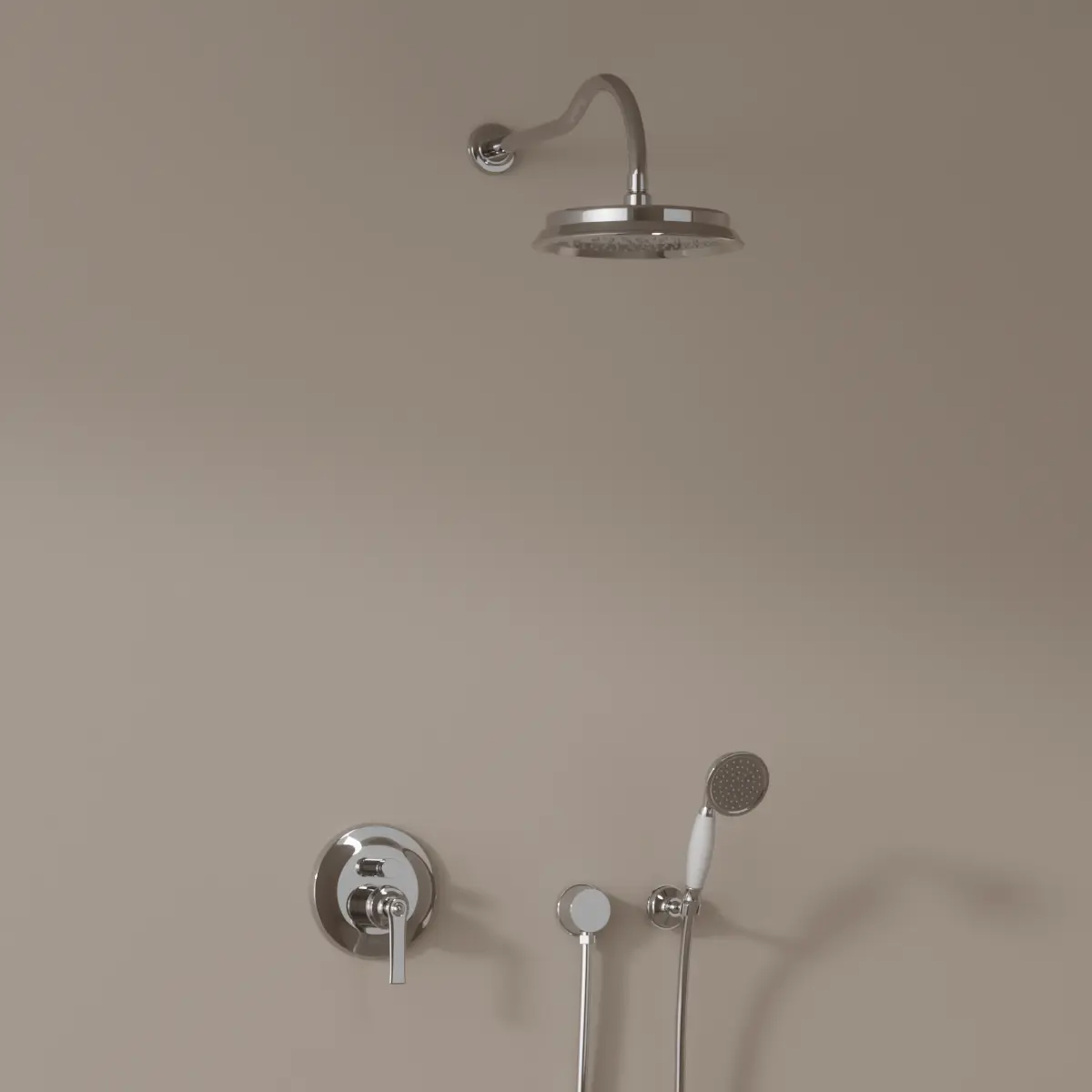Composition thermostatique de douche encastré , Liberty