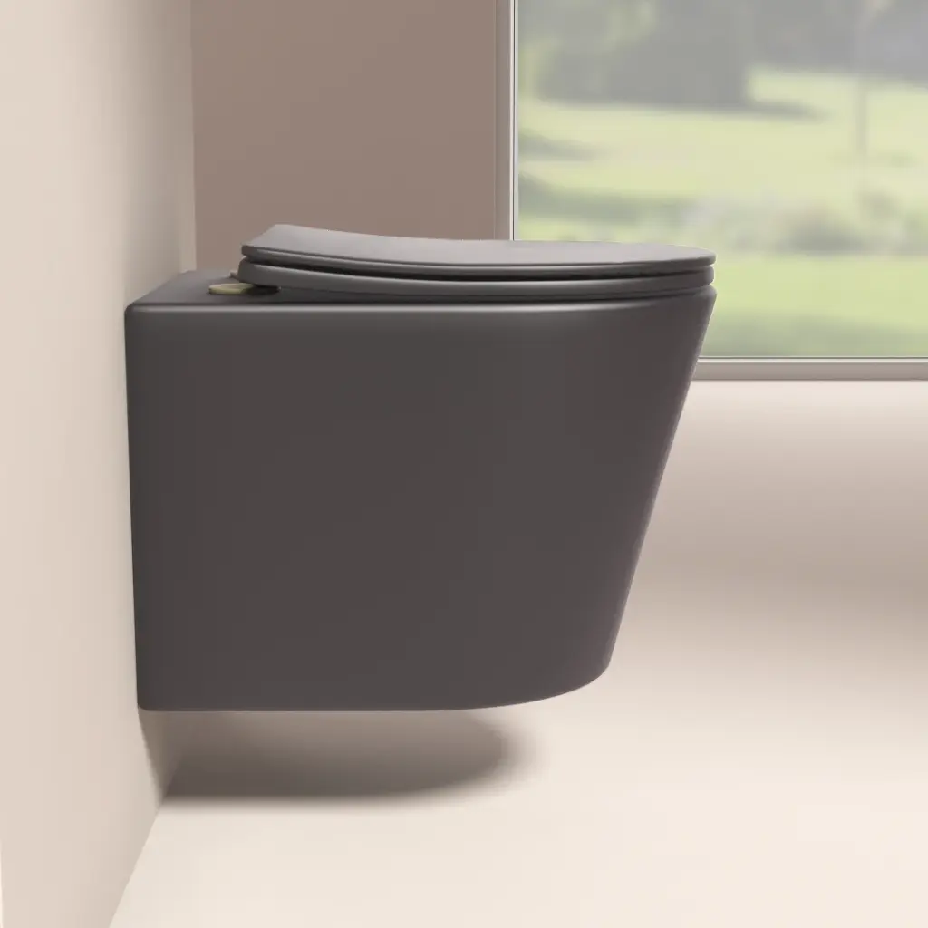 [B2330MDH] WC Suspendu compact, 49x36,5 cm, Gris foncé mat, Flavia.webp