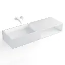 [JZ1015] Lavabo suspendu Mineral 120x40 cm, matière composite.webp
