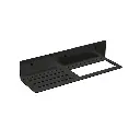 [YC-60127PVDB] Porte-serviette 40 cm avec tablette, noir brossé, Châtelet.webp