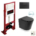 [PKWRED-4] PACK Bati-support STANDARD  Autoportant + WC Noir mat Flavia + plaque.webp