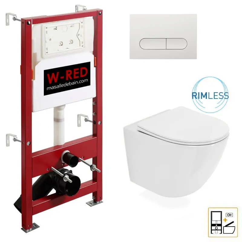 [PKWRED-12] Pack Bati-support PRO W-RED + plaque blanche + WC Célia.webp