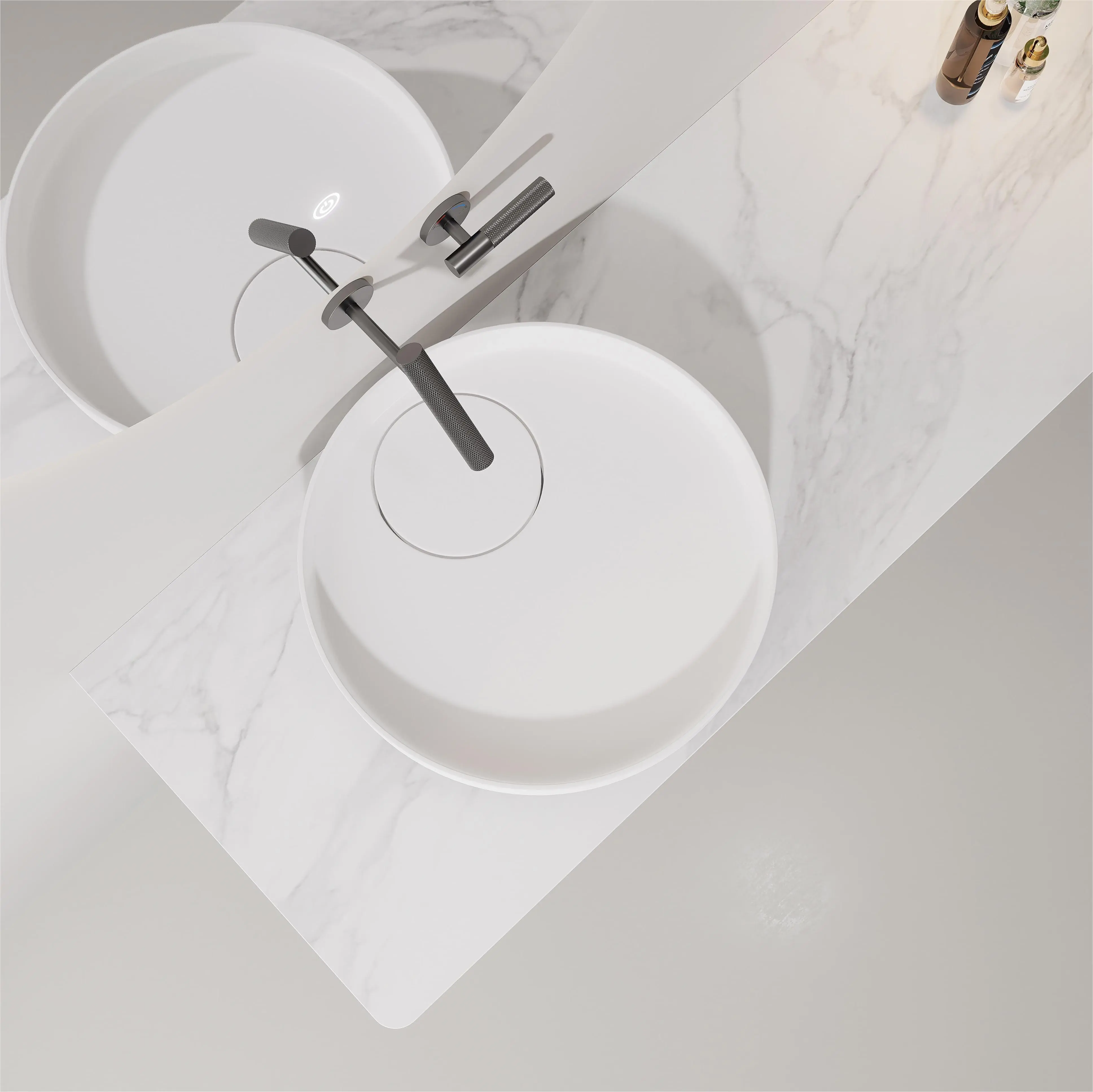 Ensemble meuble vasque en résine – Paradis