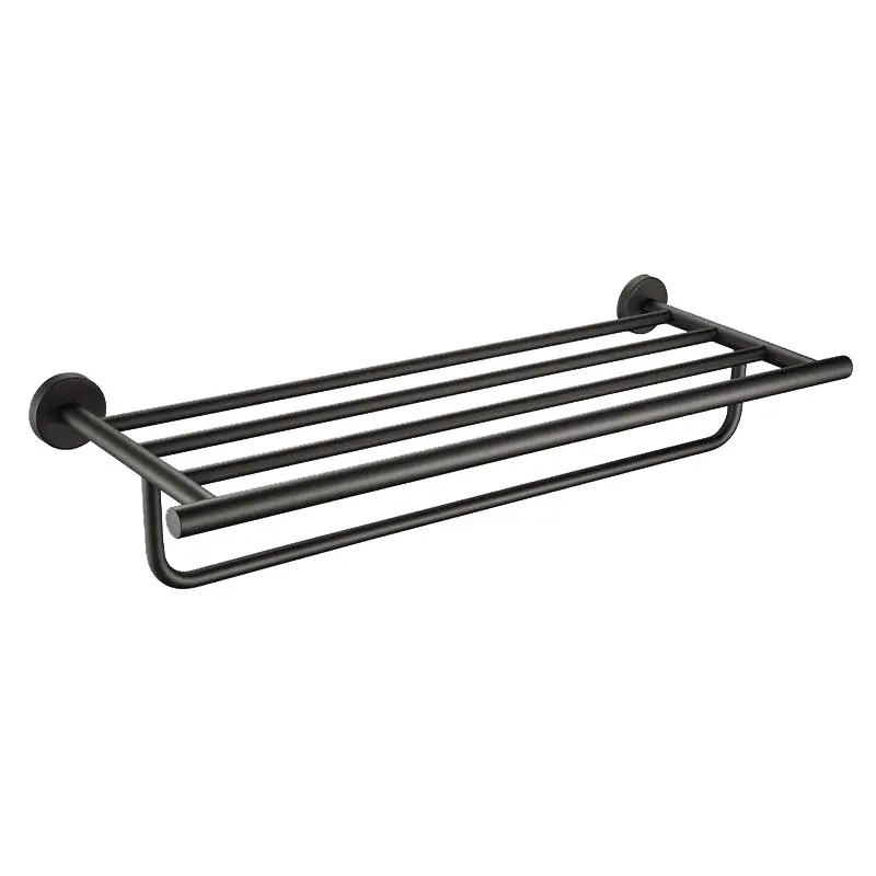 Rack porte-serviettes, noir brossé, Châtelet
