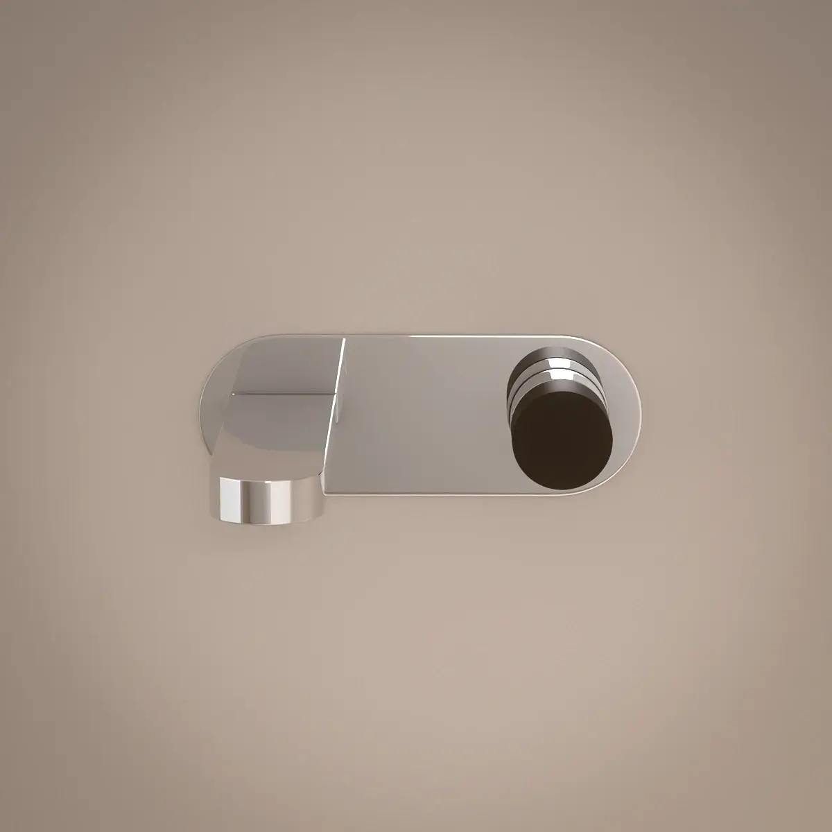 Mitigeur Lavabo encastré, chromé, manette personnalisable, Flow Round