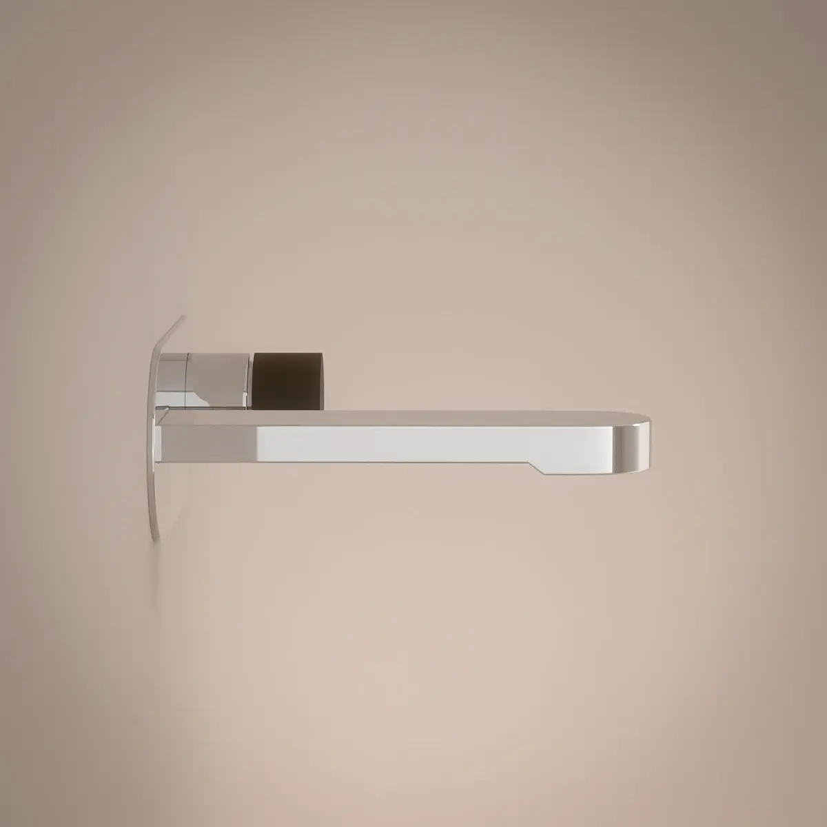 Mitigeur Lavabo encastré, chromé, manette personnalisable, Flow Round