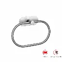 [SF-6031BT] Anneau Porte-serviette, inox brossé, adhésif Sansvis.webp