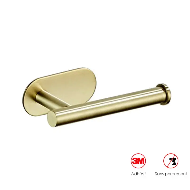 [SF-6031GP] Distributeur Papier Doré Mat, adhésif Sansvis.webp