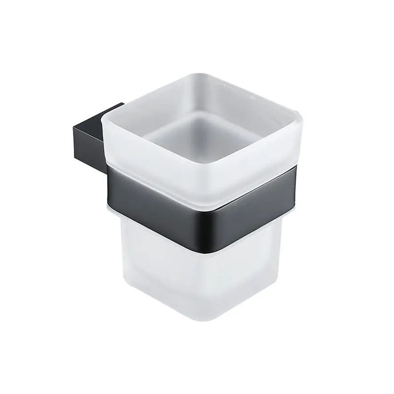 [DXB32K] Porte-verre, Noir mat, Qube.webp