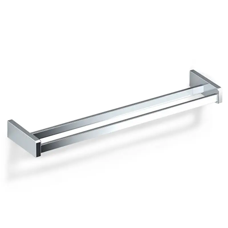 Double barres porte-serviettes, 60 cm, chromé, S3