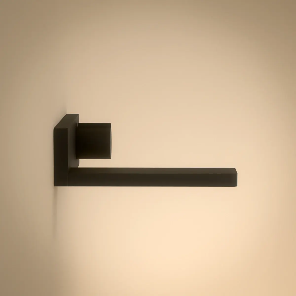 Robinet mitigeur lavabo mural encastré noir mat, Carrousel