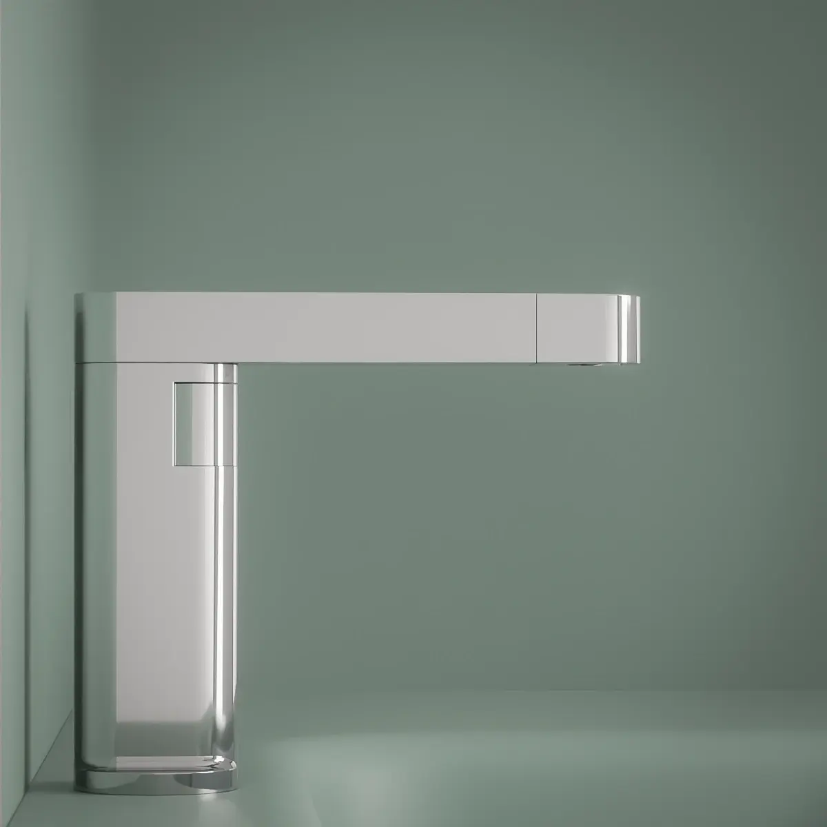 Mitigeur lavabo avec bec rotatif et extractible avec affichage digital par recharge, Chrome, Waterled