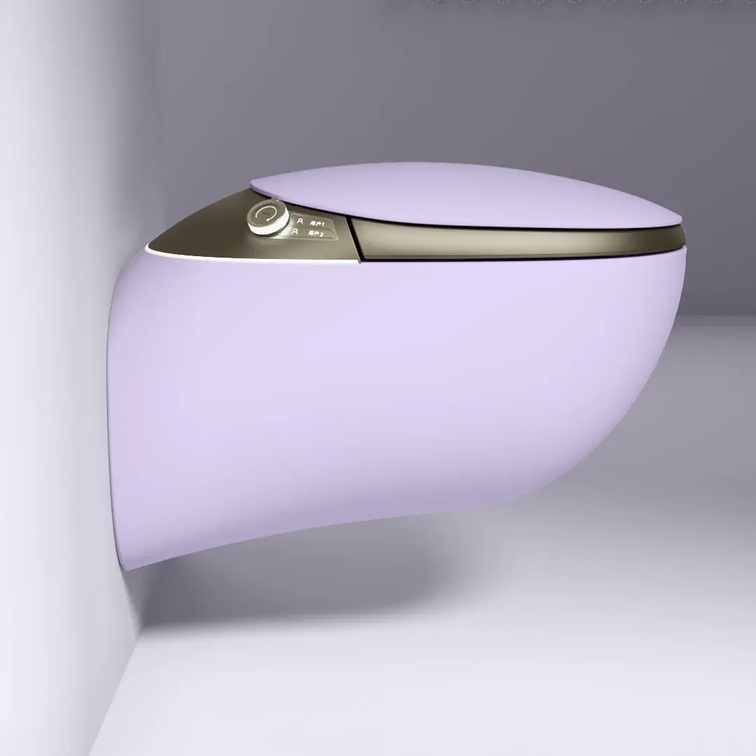 WC suspendu japonais purple, avec bâti support, Safari