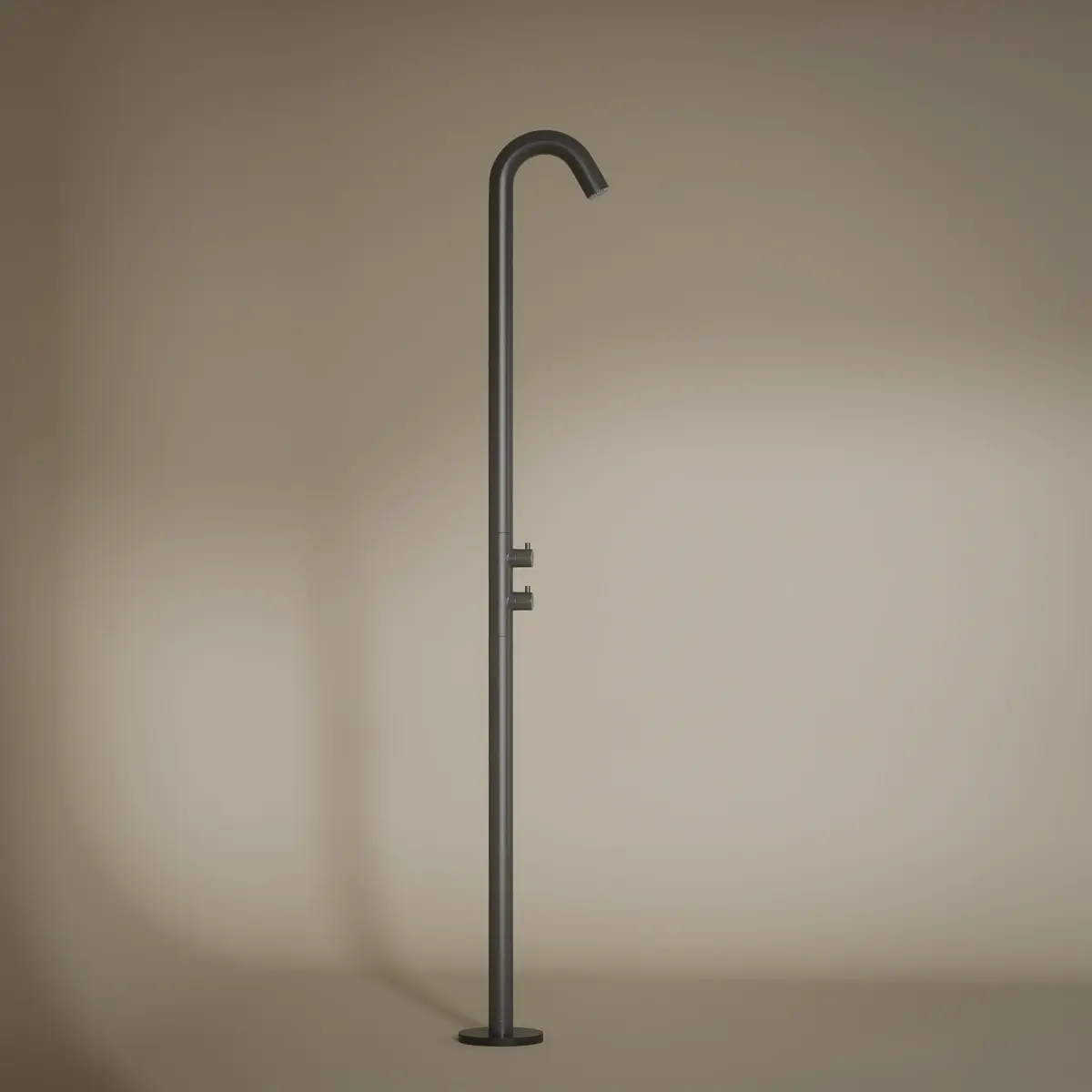 Colonne de douche au sol Intérieur / Extérieur Gun Grey 316S, Châtelet