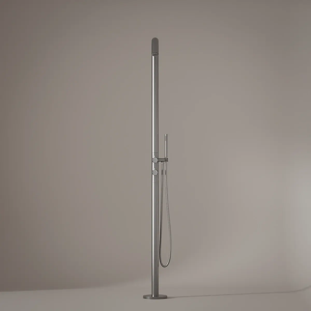 Colonne de douche au sol Intérieur / Extérieur Inox Brossé 316S, Châtelet