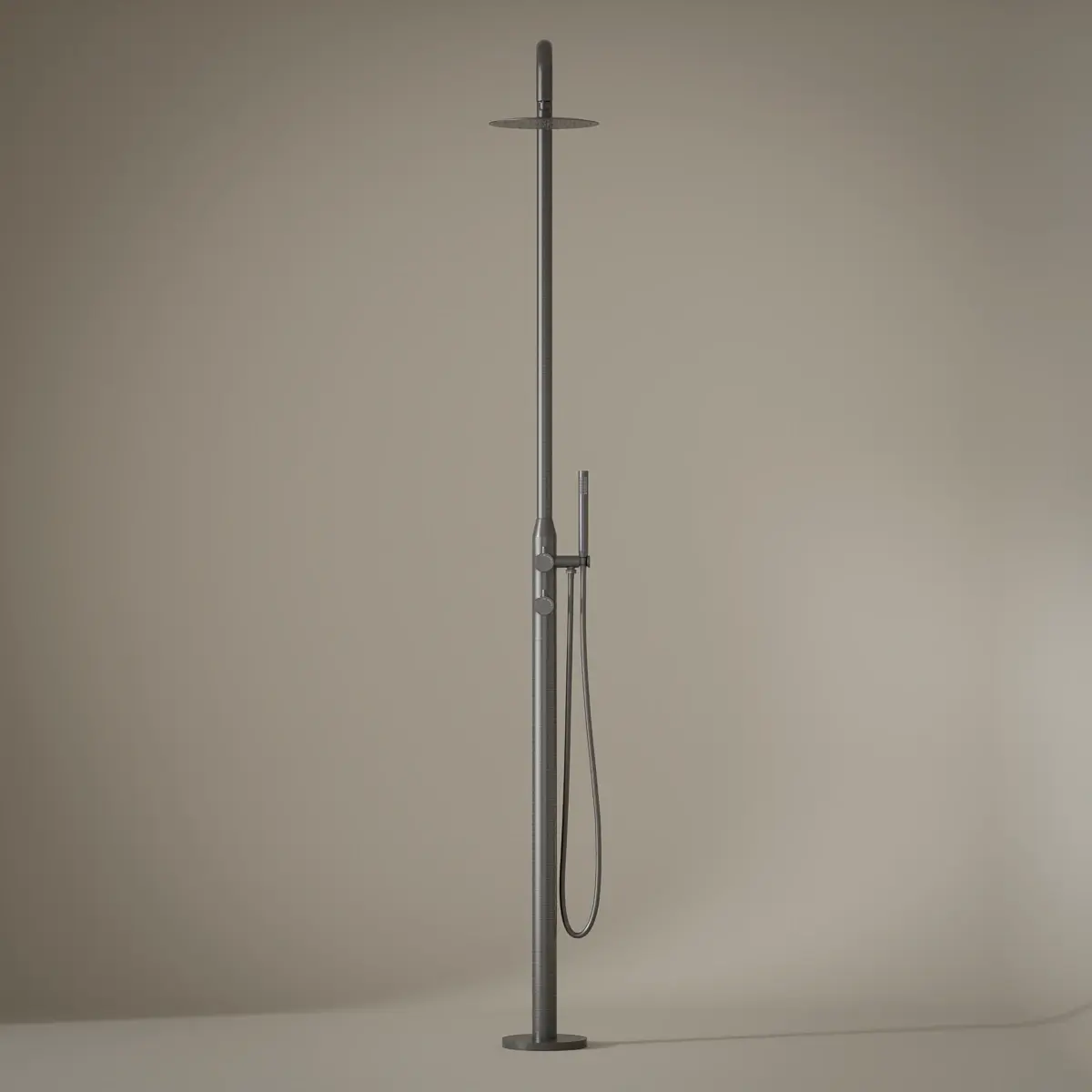 Colonne de Douche au sol Intérieur / Extérieur 316A, Gun Grey, Châtelet