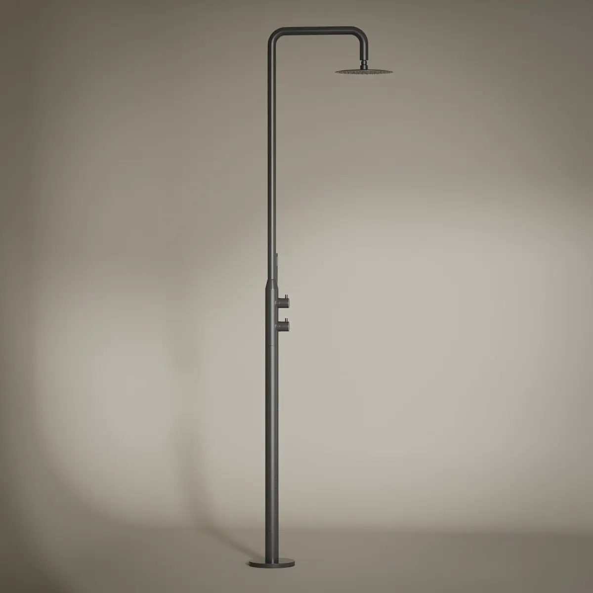 Colonne de Douche au sol Intérieur / Extérieur 316A, Gun Grey, Châtelet