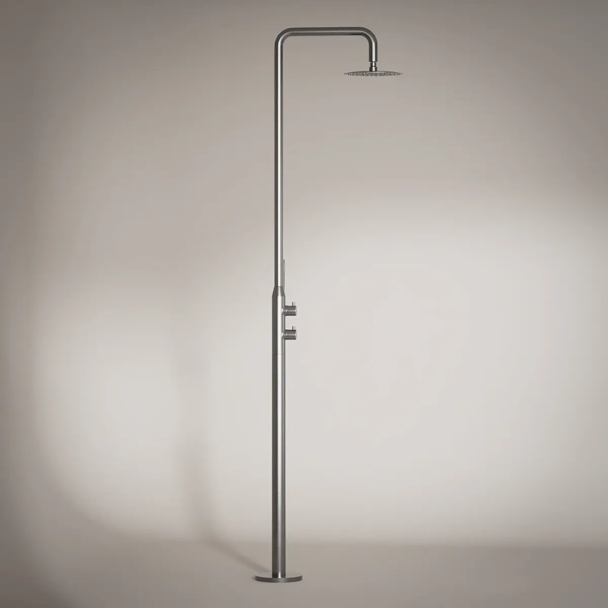 Colonne de Douche au sol Intérieur / Extérieur 316A, inox brossé, Châtelet
