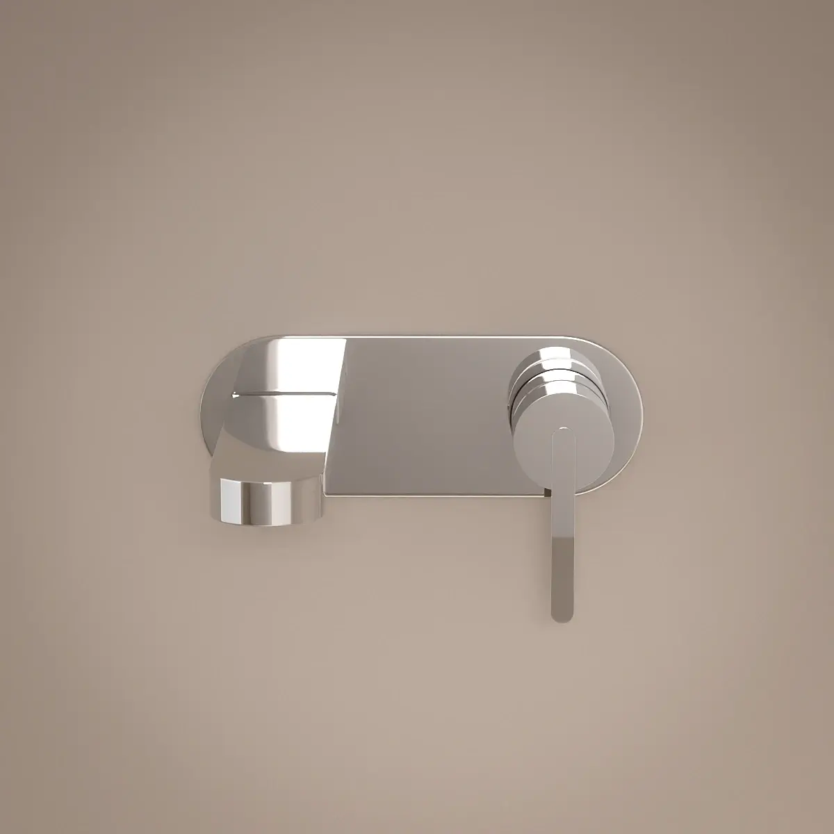 Mitigeur lavabo mural, chromé, Infinity Flow Stick