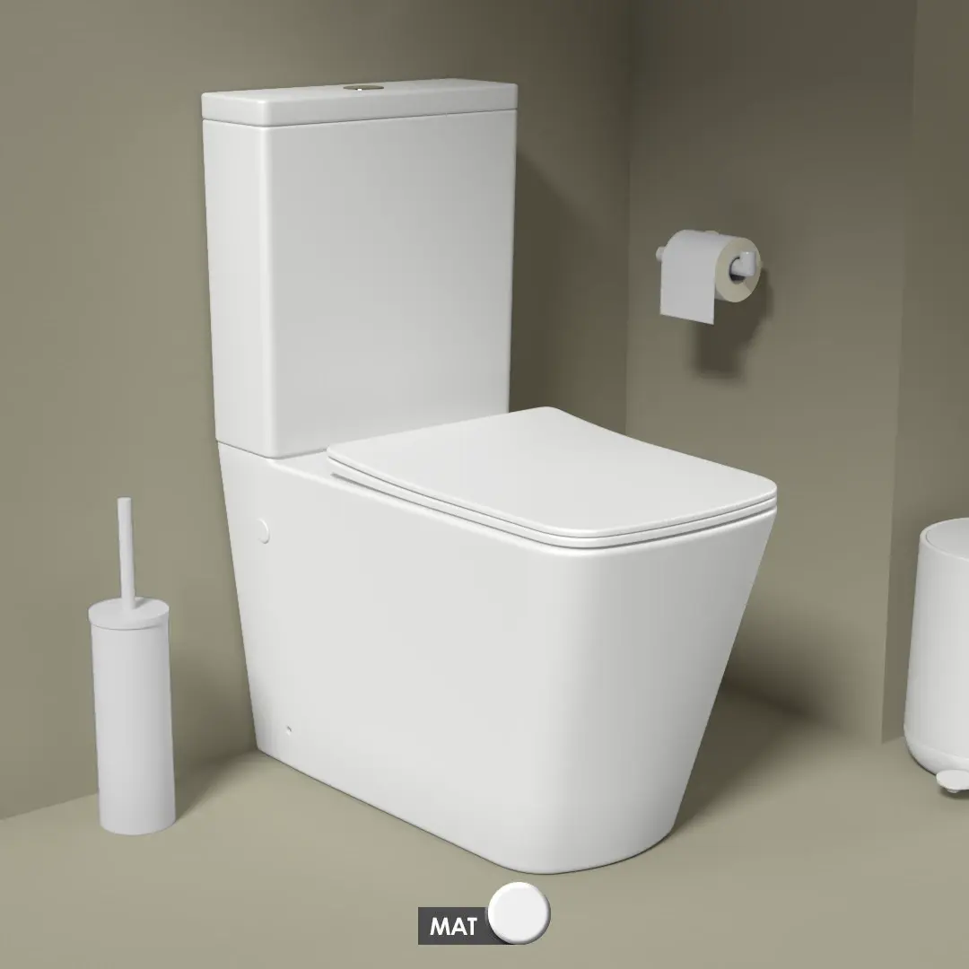 WC à poser blanc mat