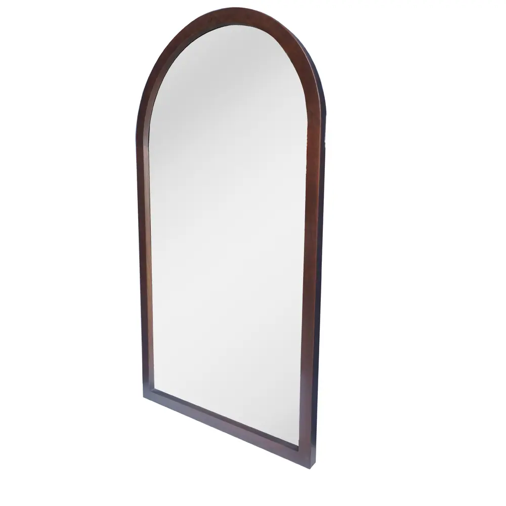 Miroir Demi-lune 55x100cm cadre Noyer, Hikari