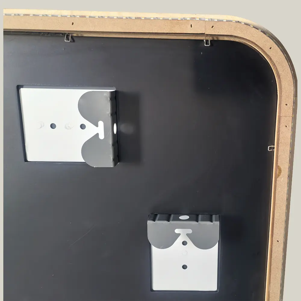 Miroir rétroéclairé et réversible 60x100cm, cadre Chêne, Yuna 