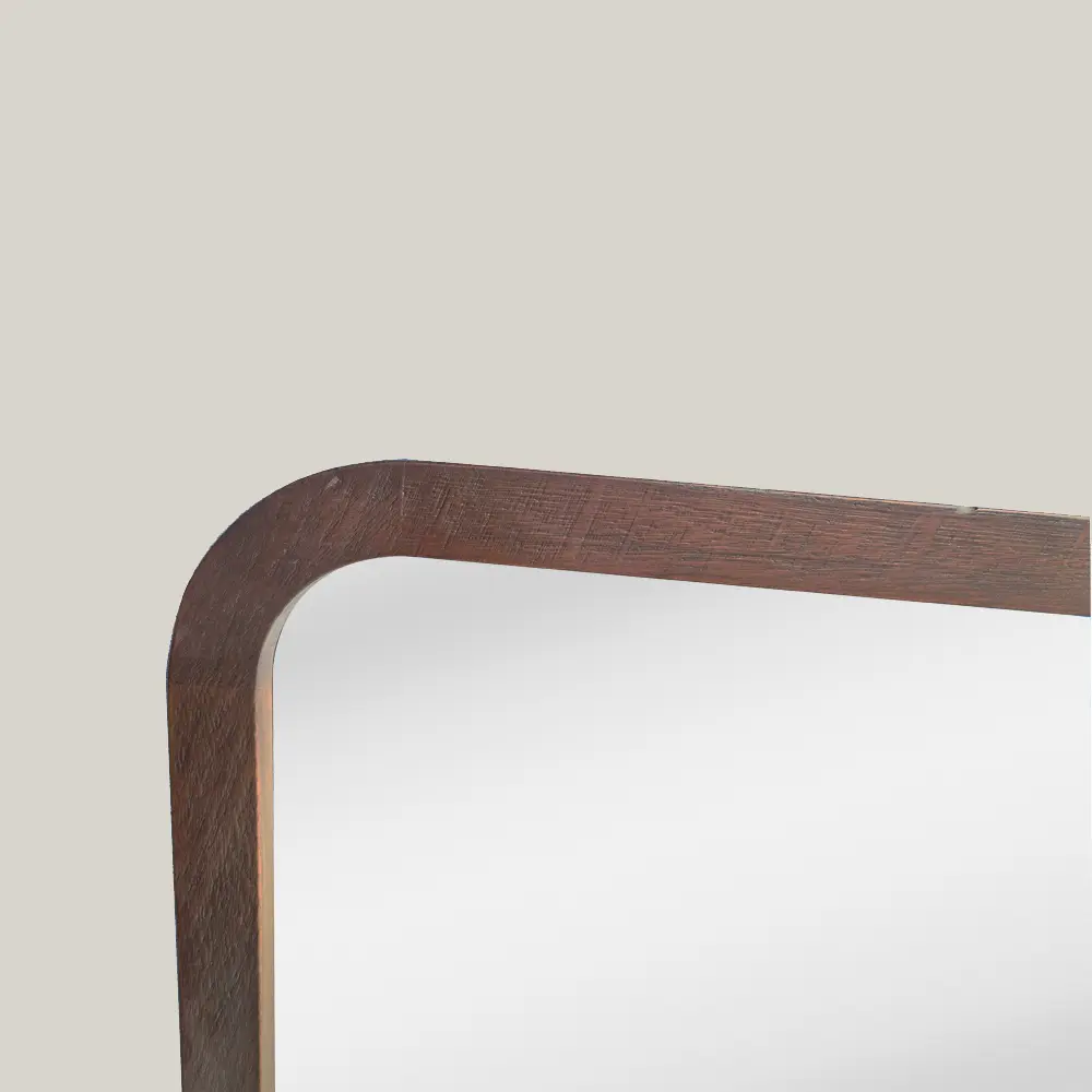 Miroir rétroéclairé et réversible 60x100 cm, cadre Noyer, Yuna 