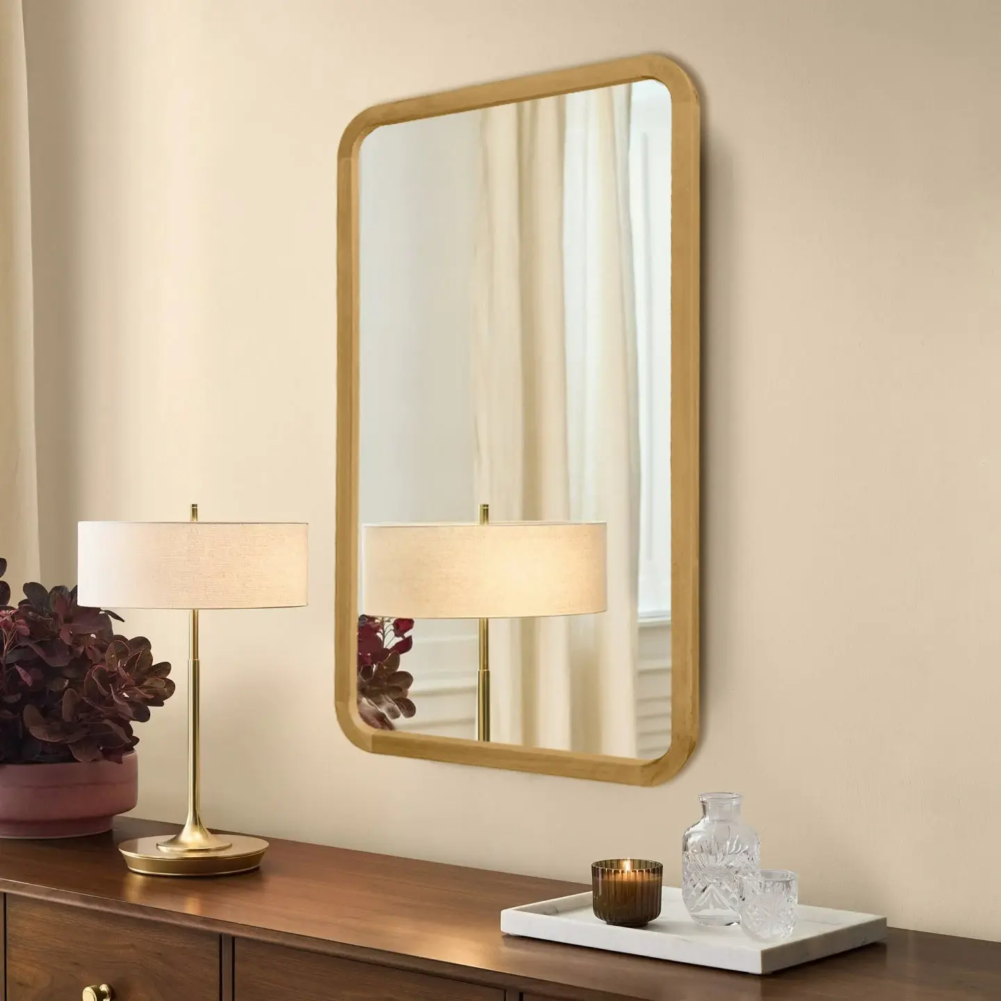 Miroir réversible 60x100cm, cadre Chêne, Yuna