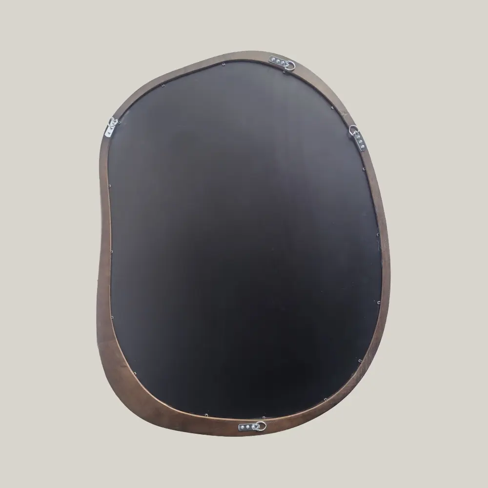 Miroir 70x90cm, cadre Noyer, Organic 