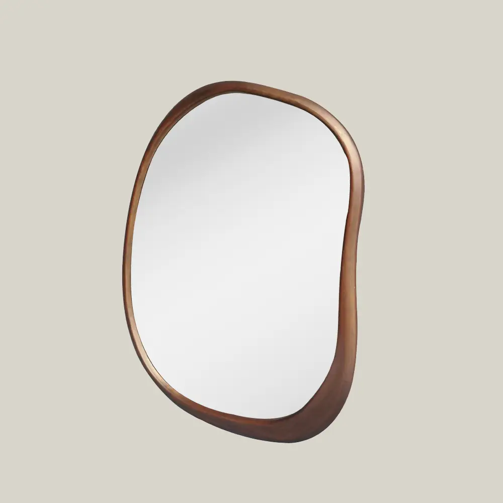 Miroir 70x90cm, cadre Noyer, Organic 