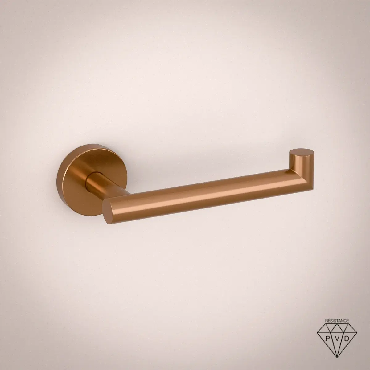porte rouleau sans couvercle doré rose brossé