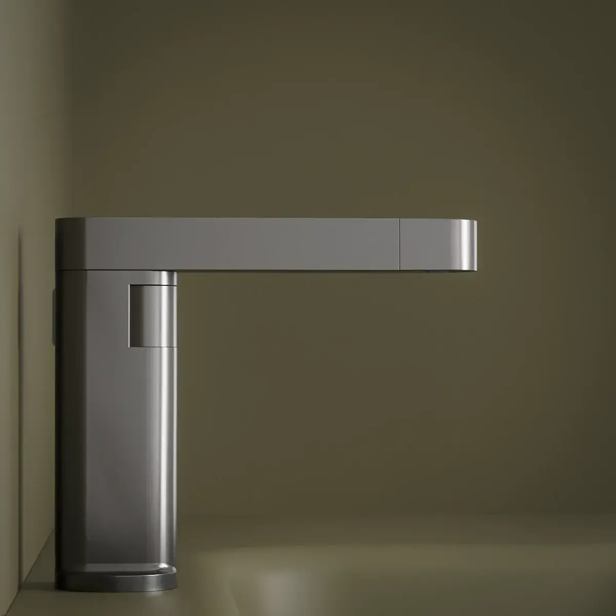 Mitigeur lavabo avec bec rotatif et extractible,Gun Metal, Waterled