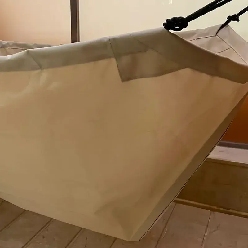 Baignoire souple pliable en coton, avec crochet, Omac