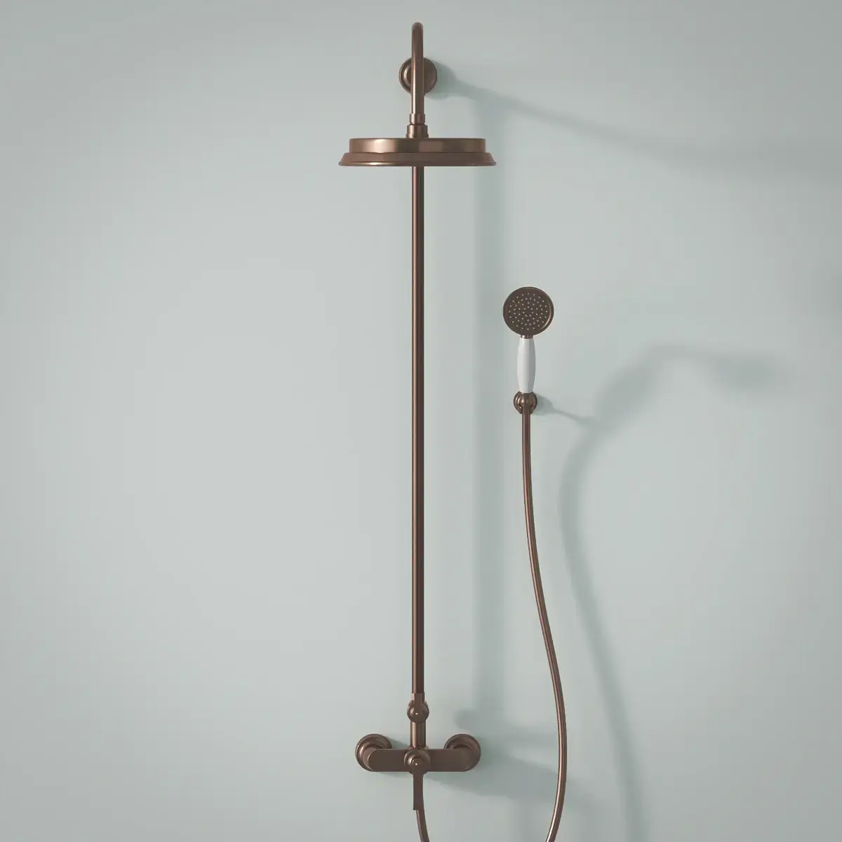 Colonne de douche avec mitigeur mécanique, traité cuivre, Liberty