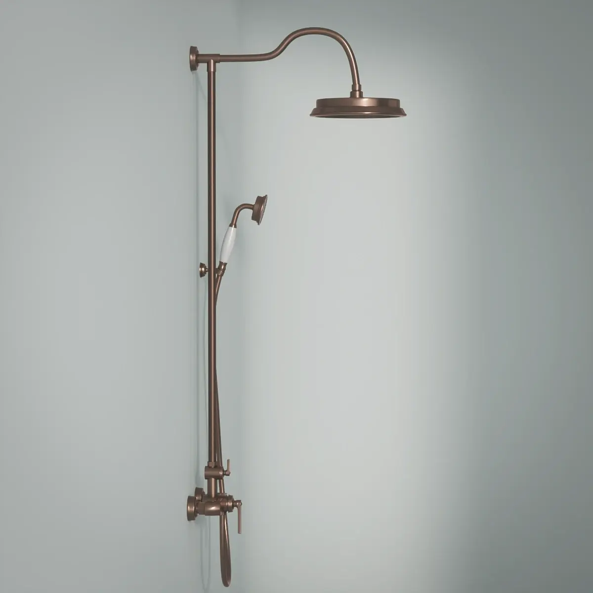 Colonne de douche avec mitigeur mécanique, traité cuivre, Liberty