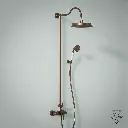 Colonne de douche avec mitigeur thermostatique, traitée cuivre, Liberty.webp