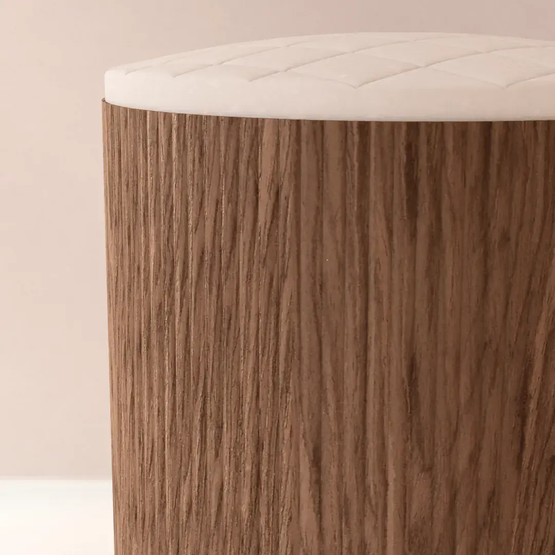 Tabouret avec panier à linge integré,  Grace 