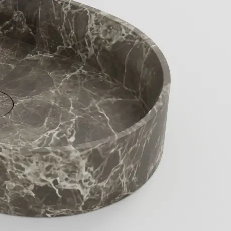 Vasque à poser oblongue 60x40x12 marbre véritable, Turkey grey