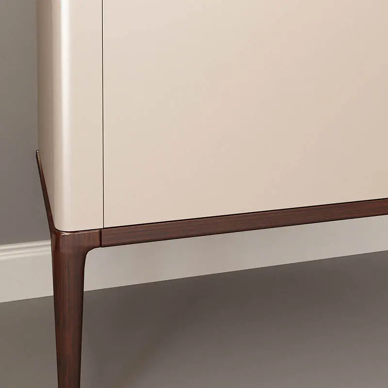 Meuble à poser beige, 80 cm, avec plan vasque encastré en verre, Panthéon