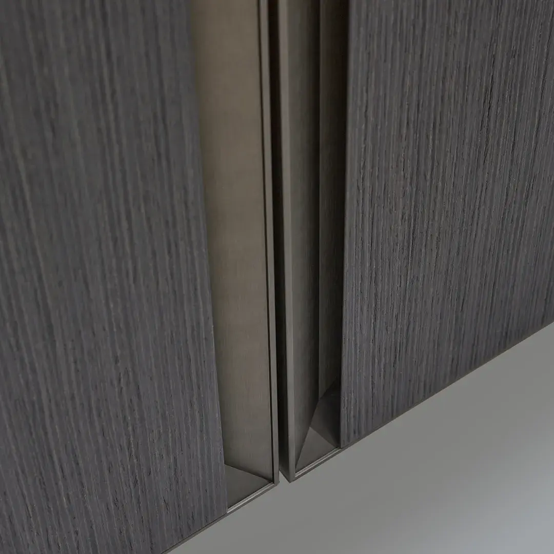 Ensemble meuble bois, vasque solid surface, 160x55 miroir et rangement, Mimax