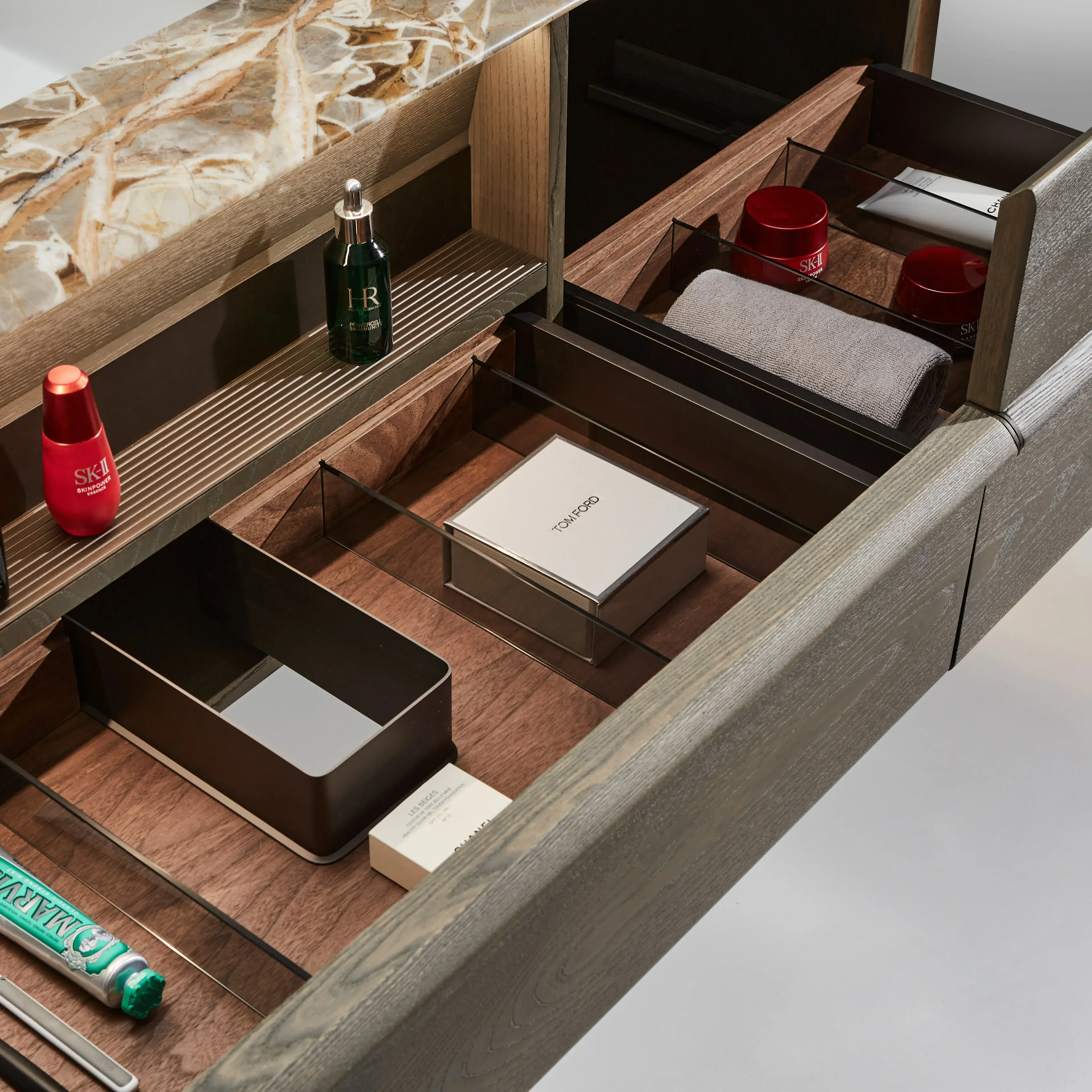 Ensemble meuble, plan en Onyx véritable 180x60, vasque encastrée en céramique, miroir, Onyx 
