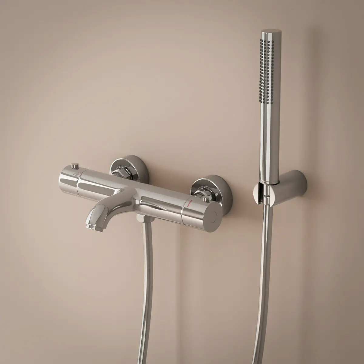 Mitigeur thermostatique bain-douche, chrome, Châtelet