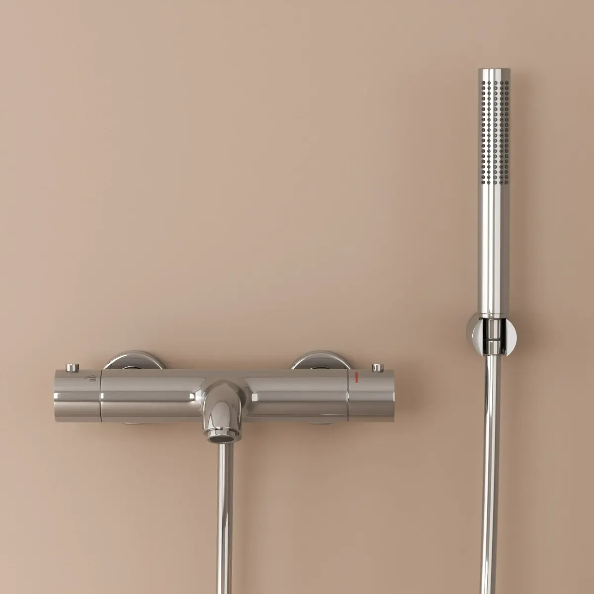 Mitigeur thermostatique bain-douche, chrome, Châtelet